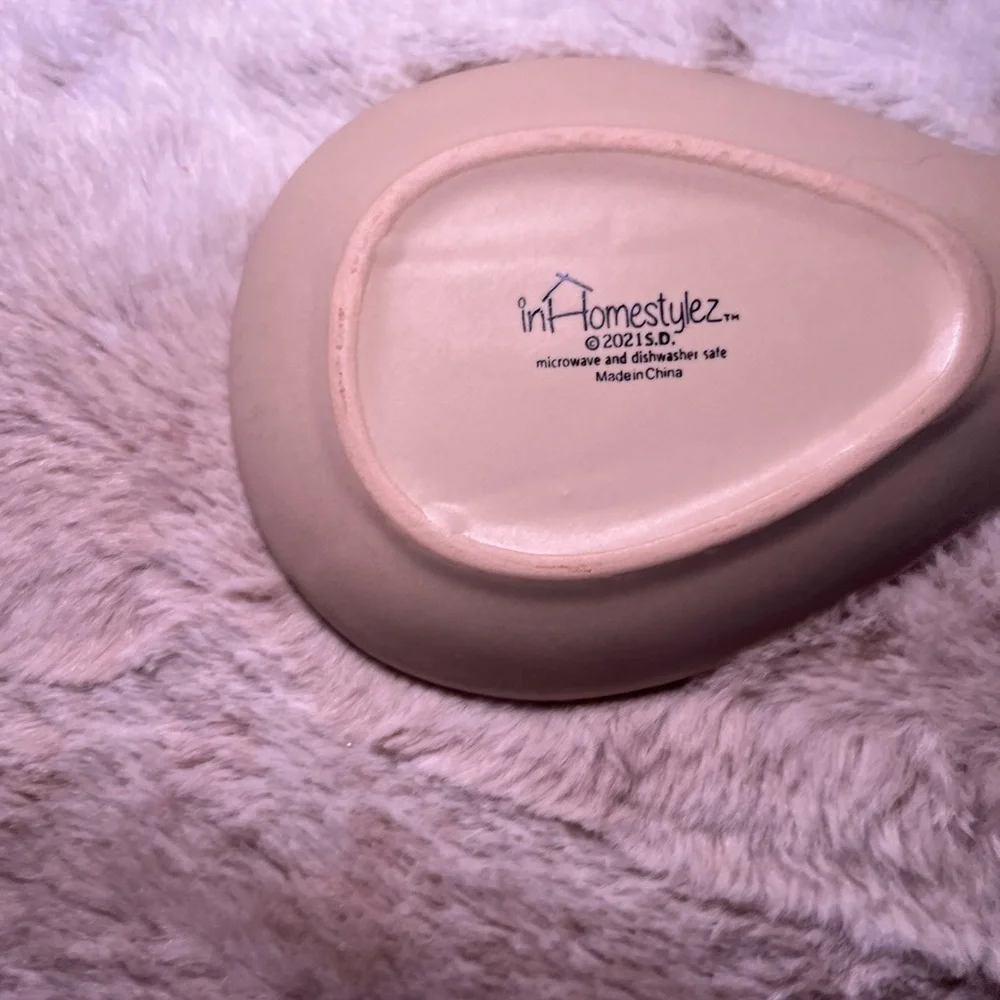 Spectrum Designz Spring Easter Chick w/Flowers Ceramic 9” Spoon Rest - Picture 6 of 10